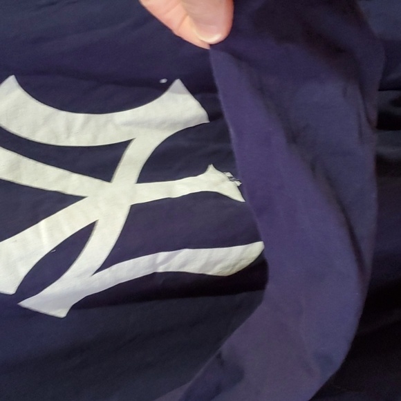 Fanatics navy blue XLT NY MLB baseball tee long sleeve - Picture 5 of 7